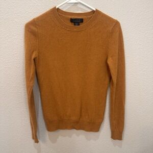 Tahari Mustard Crew Neck Sweater
